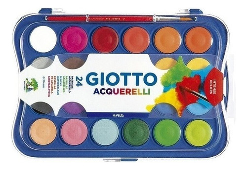 Acquarellas  - Giotto - 24 Colores - +3 Años