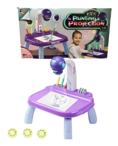 Mesa De Dibujo Con Proyector Tablero Juguete Niños Divino! 