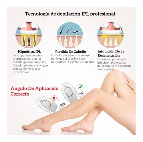 Depiladora De Luz Pulsada A Laser Permanente Ipl Indolor