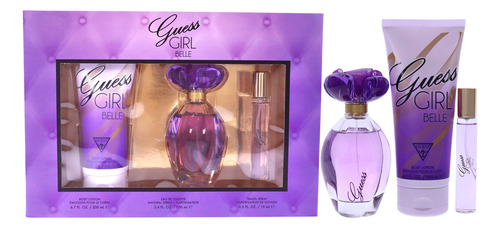 Perfume Guess Girl Belle Gift Set 100ml Edt + 15ml Edp + Lot