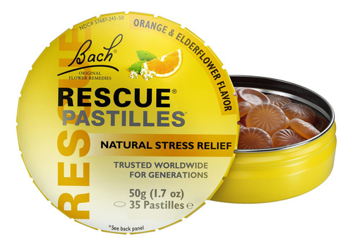 Pastilhas Bach Rescue Pastilhas De Laranja E Flor De Sabugue