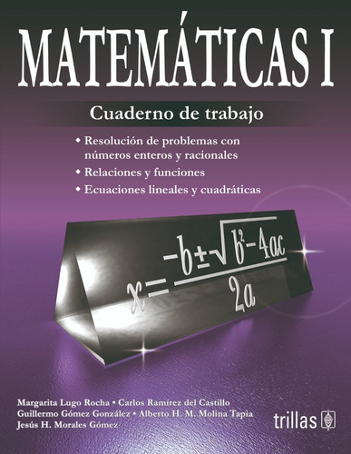 Matemáticas 1 Cuaderno De Trabajo Editorial Trillas