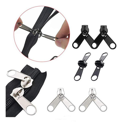 Conjunto De 183x Kit De Reparación De Cremallera Metal
