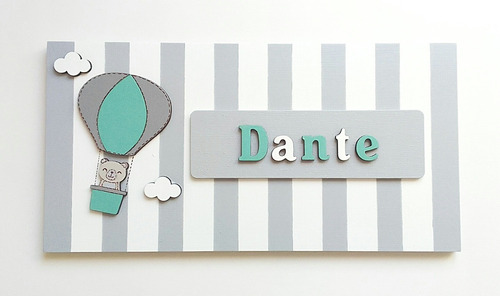 Imagen 4 de 10 de Carteles Con Nombre Del Bebe (varón) - Cuarto O Maternidad