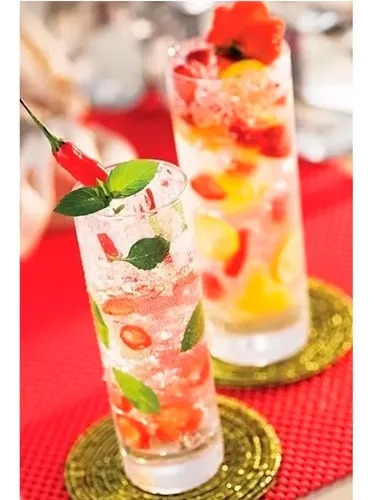 06 Copos Atol 300ml - Tubo Long Drink