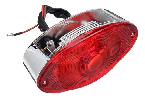 Luz Trasera Cromada Para Freno De Moto, 12 V, 15 Led, R