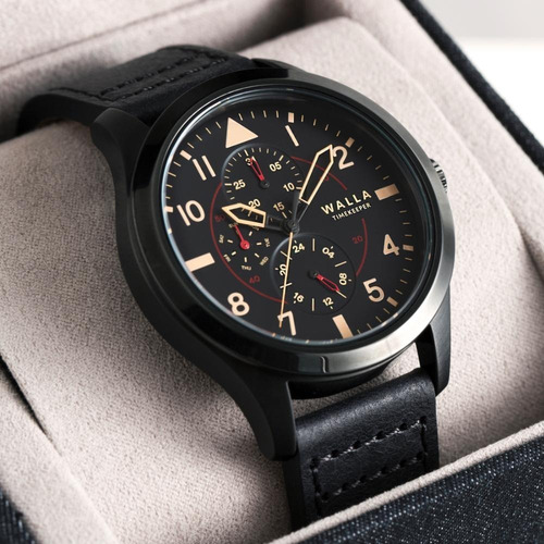 Reloj Hombre Walla - Timekeeper - Midnight Black - Seiko
