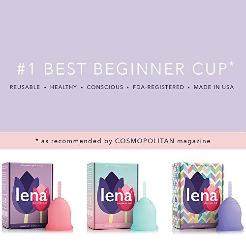 Lena Sensibles Copa Menstrual - Grande - Claro - Flujo Pesa