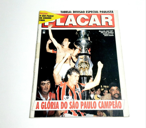 Revista Placar Antiga São Paulo Campeão Paulista 1987 