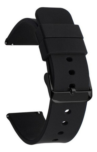 Correa Deportiva Lisa Con Hebilla Para Suunto 7 Negro 2.4 Cm
