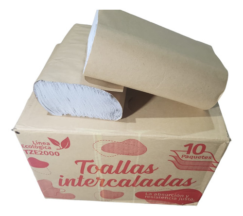 Servilletas Intercaladas Extra Blanca 20 X 24 2500 Unidades Blanco