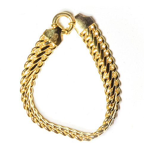 Pulseira Lacraia Grossa Ouro 18k 750