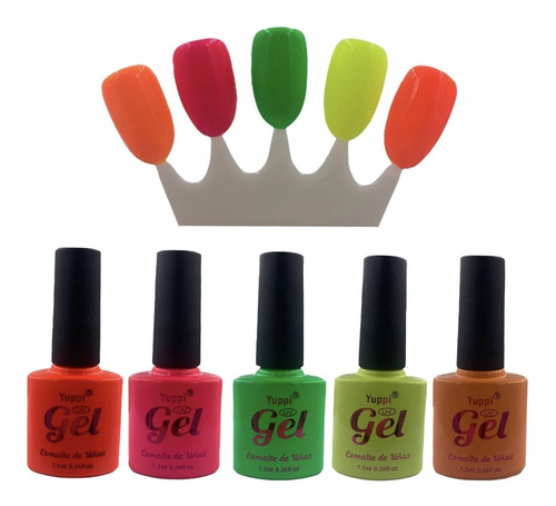 Pack De 5 Esmaltes Permanentes Yuppi Fluor