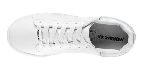Tenis Moramora 2283 Mujer Talla 22 Al 26 Color Blanco E1