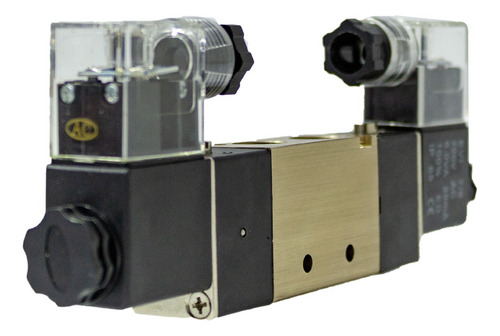 Valvula Dupla Solenoide Rosca 1/4 - 5/2 Vias 220v Rotta 376