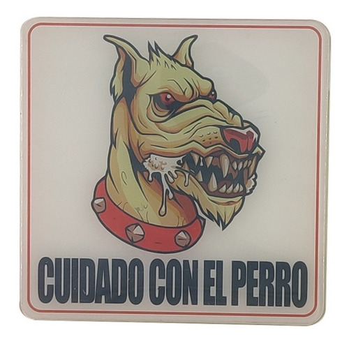 Señaletica De Advertencia De Perro Letrero Peligro Cuidado 