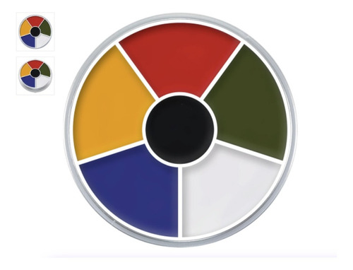 Kryolan - Cream Color Circle - Multi Color 30g Tom Multicolor
