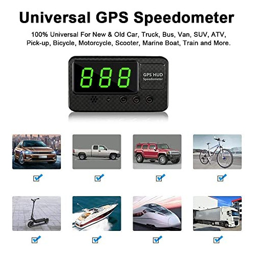 C60s Universal Digital Gps Velocímetro Car Hud Head Up...