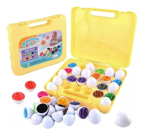 Huevos De Juguete Educativo Para Niños Multicolor, 26 Piezas