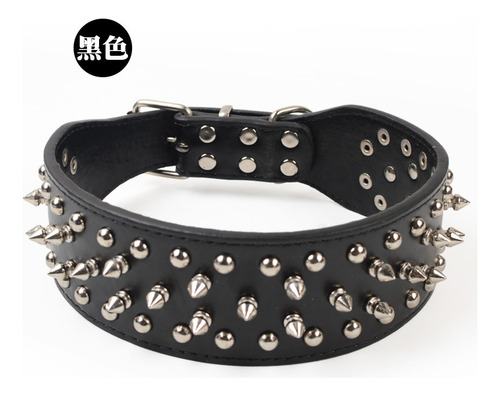 Collar De Perro Estilo Punk Con Botones A Presión, Tamaño Me
