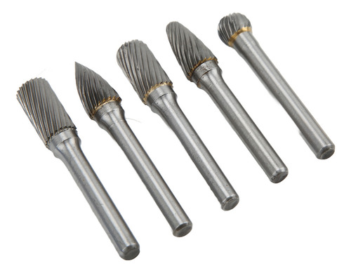 N Juego De 5 Fresas Rotativas, 6 X 10 Mm, Brocas De Carburo