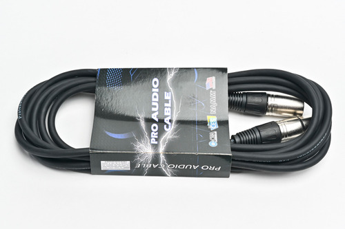 Imagen 4 de 7 de Cable Profesional Pro Audio Canon Xlr 3,6 Mts Negro Cuota