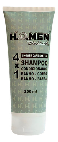 Shampoo Condicionador Masculino 4x1 200ml H.o.men Master