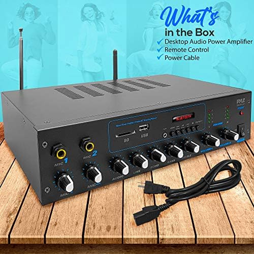 Pyle Amplificador Profesional Y Receptor Bluetooth Sistema D