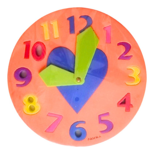 Foamy Reloj Educativo Juego Aprendizaje Tabla Didáctica.