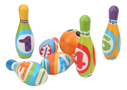 Set De Bolos Y Bolas De Poliuretano Para Niños Con Borde Red