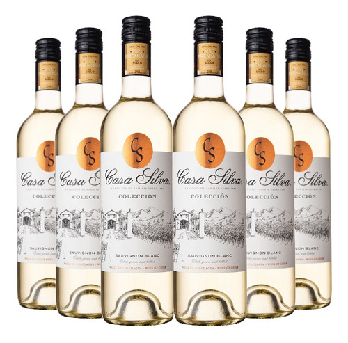 6 Vinos Casa Silva Coleccion Sauvignon Blanc