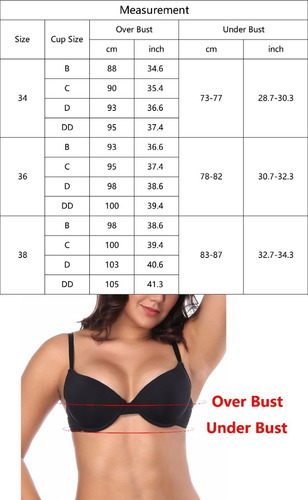 Imagen 5 de 6 de Brasier Push Up Para Mujer Todos Los Días Sujetador Básico