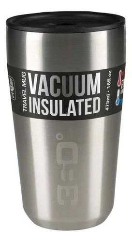 Caneca Copo Termico Inox Travel Mug 360° 475ml - Ntk Cor Cinza