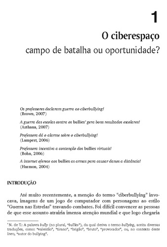 Ciberbullying: Questões e Soluções para a Escola, a Sala de Aula e a Família, de Shariff, Shaheen. Editorial Penso Editora Ltda., capa mole em português, 2010