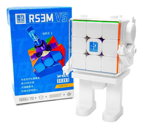 Cubo Rubik 3x3 Moyu Rs3m V5 2023 Maglev + Robot Display