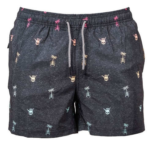 Short Malla Hombre Bolsillos Ajustable Varios Diseños 