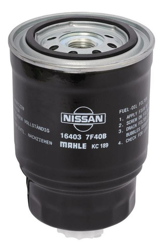 Cartucho Filtro De Combustible Nissan Navara Original