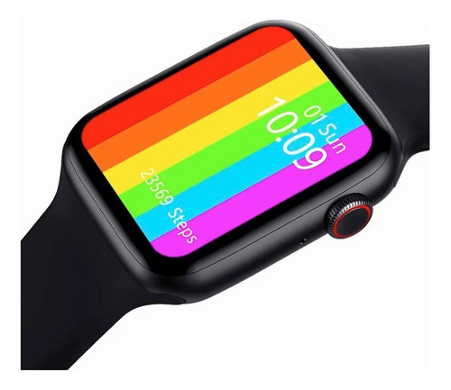 Imagen 2 de 2 de Smartwatch Microwear W26 1.75" caja de aleación de zinc negra, malla negra