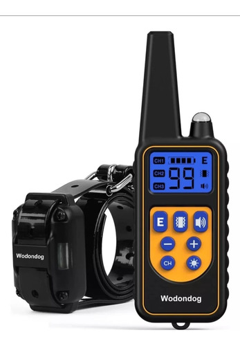 Collar L Adiestramiento Canino Enseñanza Perros Negro Liso L