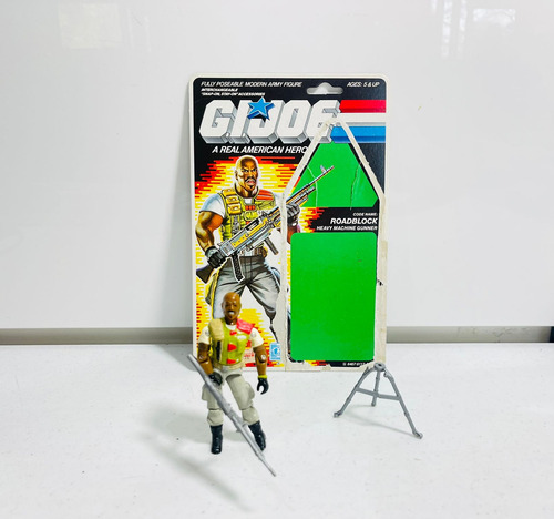 Gi Joe Rene Roadblock V2 1986 Completo 100% Con Tarjeta Comp (Usado)