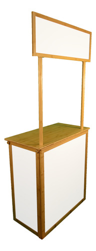 Demo Counter Stand Portátil Bambú Sin Publicidad