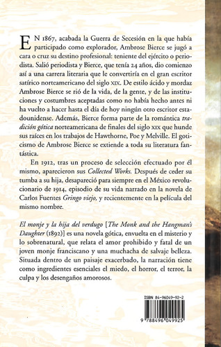 El Monje Y La Hija Del Verdugo Ambrose Bierce Editorial Calambur Tapa Dura