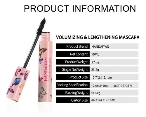 N Black Makeup Eyelash Long Curling Mascara Eye Lashes 5009