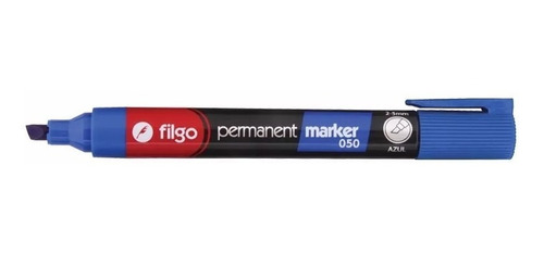 Imagen 2 de 4 de Marcador Permanente Filgo 050 Punta Biselada Pack X10
