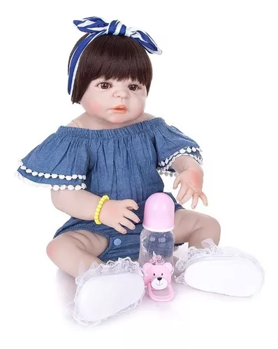 Boneca Reborn Silicone Bebê Realista Barata Envio Imediato