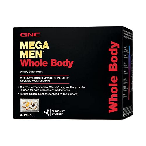 Gnc Mega Hombres Enteros Cuerpo Vitapak, Twin Pack, N8rx3