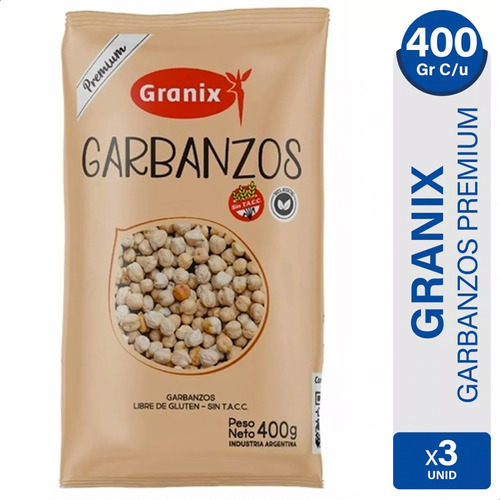 Garbanzos Premium Granix Sin Tacc Legumbres Pack - 01mercado