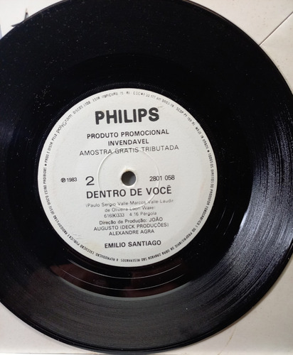 Compacto - Emilio Santiago / Ensaios De Amor/ Polygram (Usado)