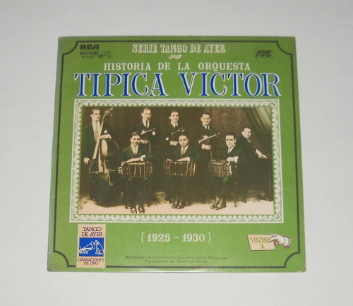 Orquesta Típica Víctor 1925-1930 Tango De Ayer Lp Vinilo
