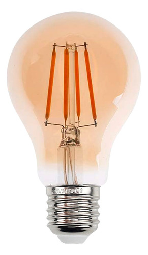 Lampara Led 4w Filamento Vintage Bulbo E27 Calida